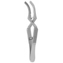 Buldog clamp atraumatic DE BAKEY, curb