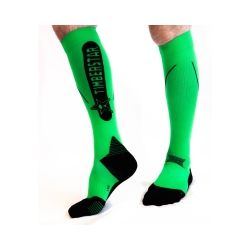 Ciorapi Timberstar cu Compresie pentru Sport, Unisex, Green & Black, compresie 15-21 mm/Hg