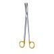 Foarfeca ginecologica SIMS, curba, cu insertie de tungsten, boanta/boanta, 23 cm