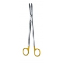 Foarfeca ginecologica SIMS, curba, cu insertie de tungsten, boanta/boanta, 23 cm