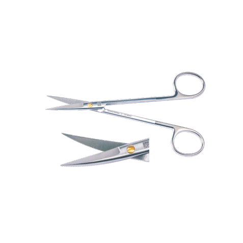 Foarfeca Joseph, inserctie de tungsten, ascutita, curba, 14 cm, premium line