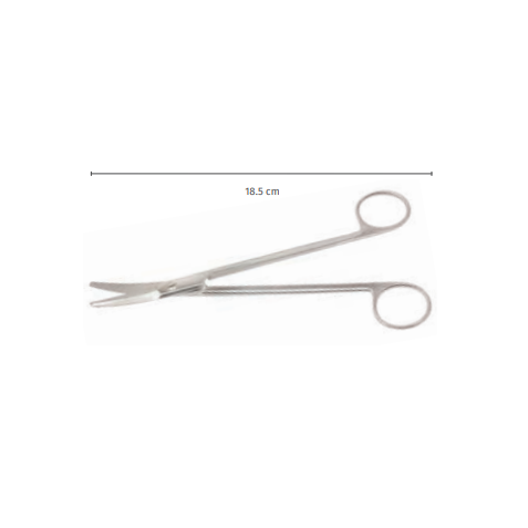 Foarfeca amigdale Boettcher, curba, ascutita,19 cm