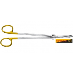 Foarfeca Metzenbaum curba, cu insertie de tungsten, varf bont/bont, 23.0 CM
