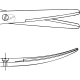 Foarfeca Metzenbaum curba, cu insertie de tungsten, varf bont/bont, 23.0 CM